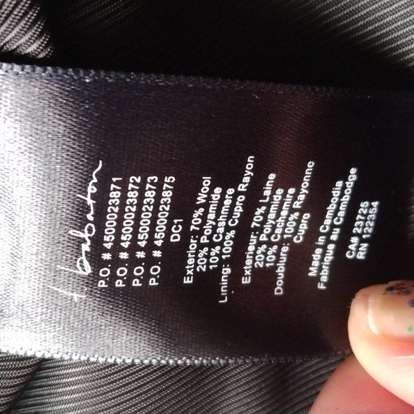 Aritzia Babaton Howell Pea Coat in Plum | Size Small - Picture 8 of 9